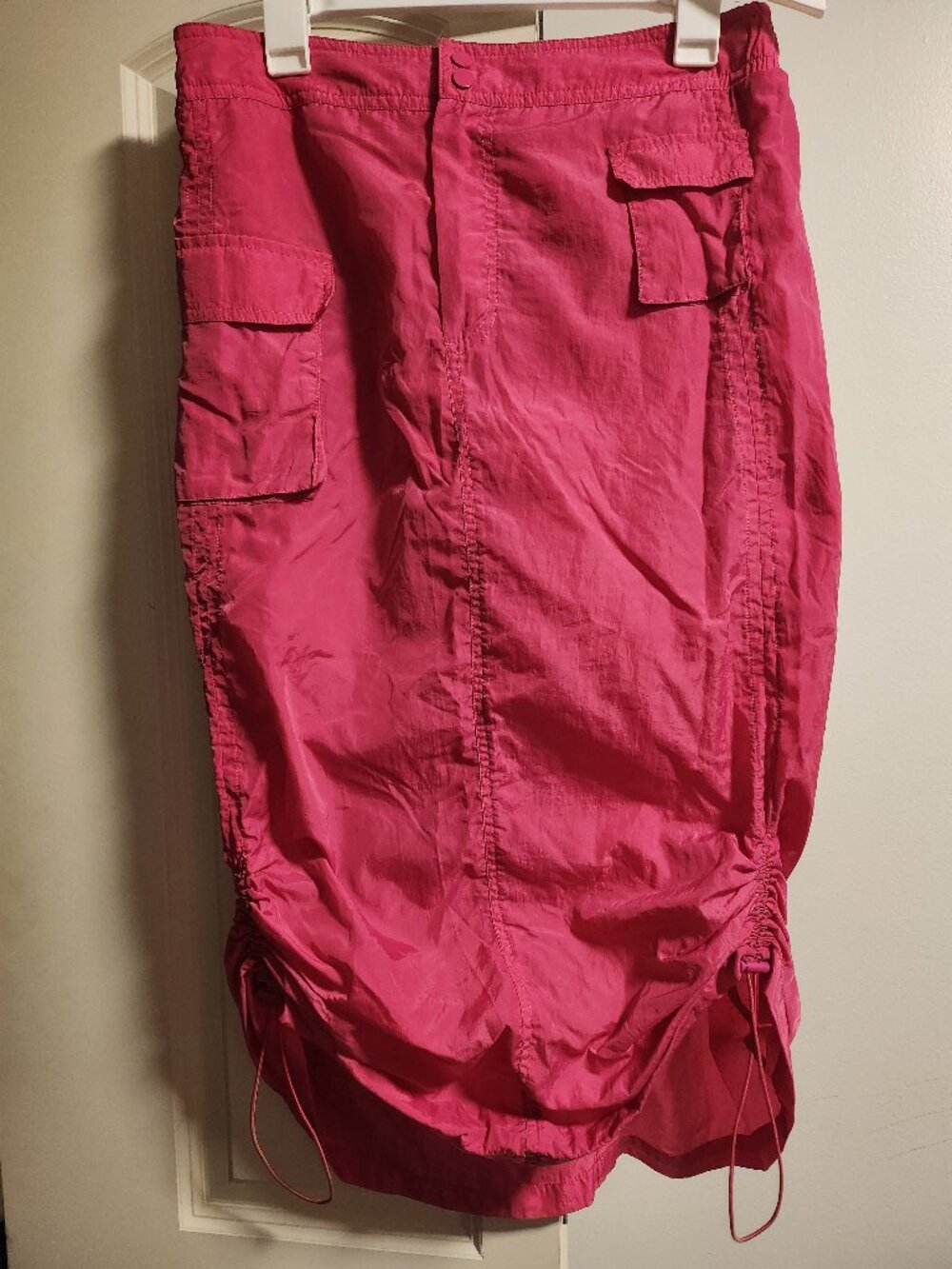 Hot Pink Cargo Maxi Skirt Size L – Good Condition